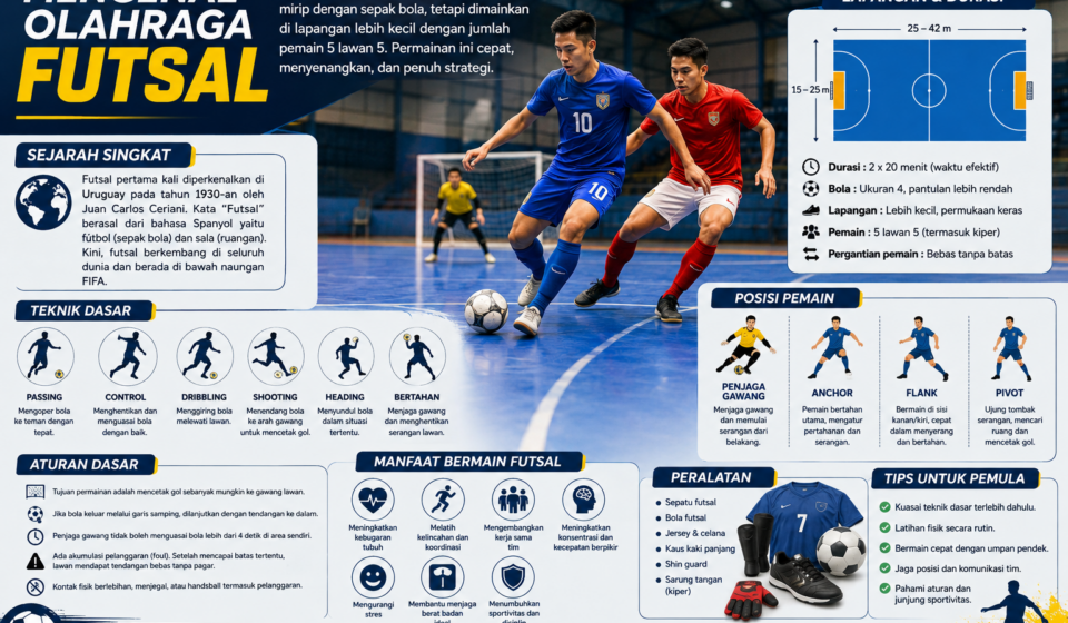 Mengenal Olahraga Permainan Futsal